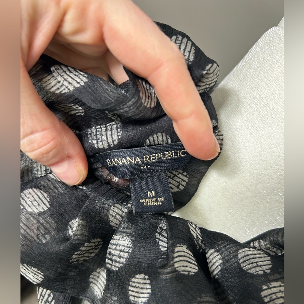 Polka Dot Ruffle Blouse - Picture 3 of 3